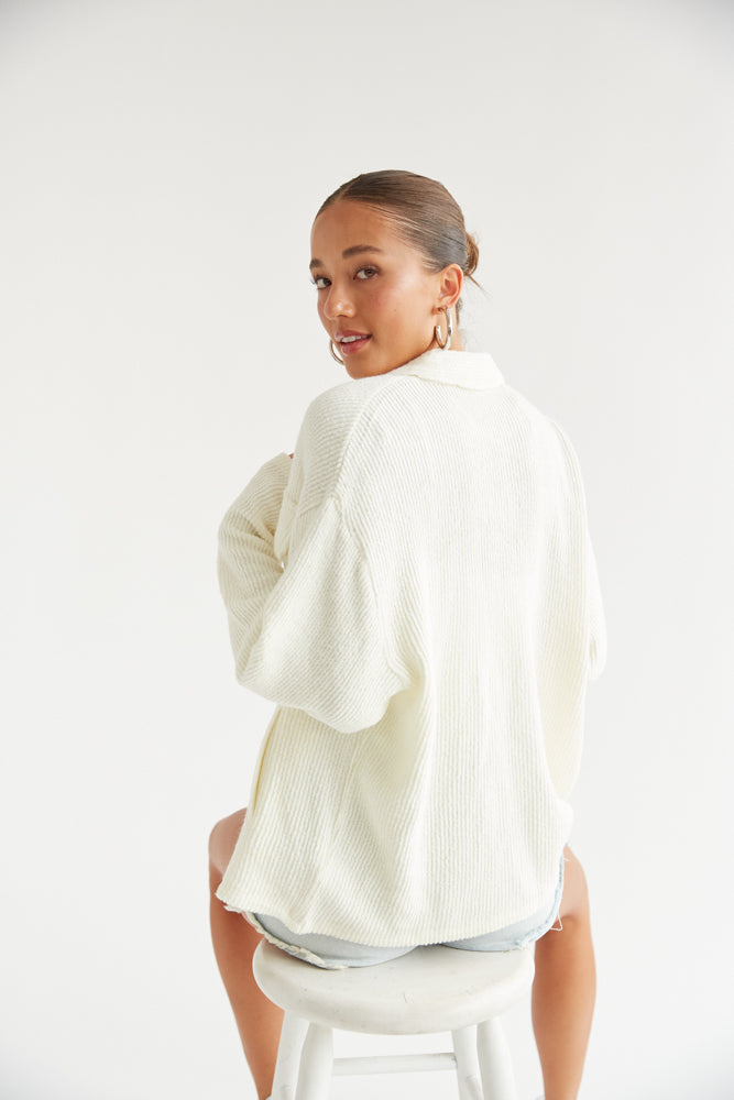 Sivan Ribbed Shacket